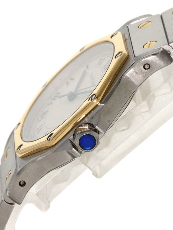 Cartier Santos Octagon LM Watch SS Yellow Gold main image 9